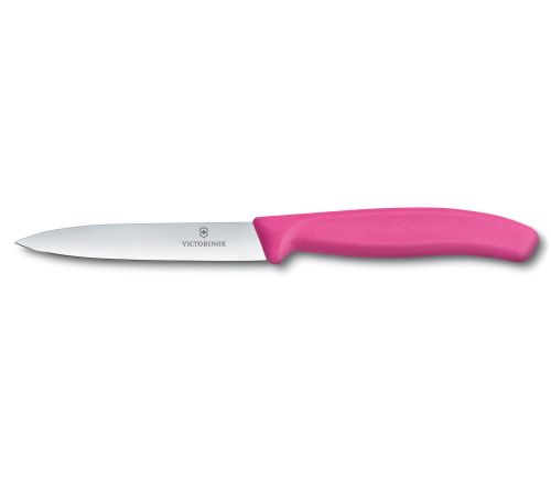 Nóż Victorinox do jarzyn, gładki, 10 cm, różowy