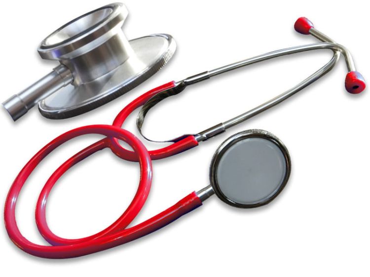 Stetoskop lekarski HS-30B (dwustronny) czerwony