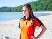 Koszulka ratownicza FLUO damska odblaskowa FUNKCYJNA