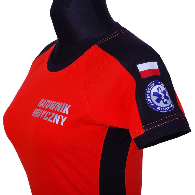 Koszulka ratownicza PRM-23 FLUO damska odblaskowa