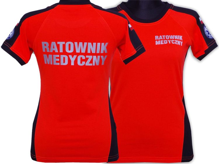 Koszulka ratownicza PRM-23 FLUO damska odblaskowa