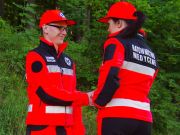 Polar ratowniczy North-Wind FLUO z kompletem emblematów odblaskowych na rzep