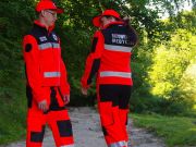 Polar ratowniczy North-Wind FLUO z kompletem emblematów odblaskowych na rzep