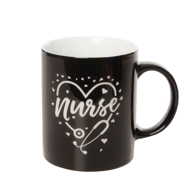 Kubek NURSE Pielęgniarka 300 ml czarny KNO12