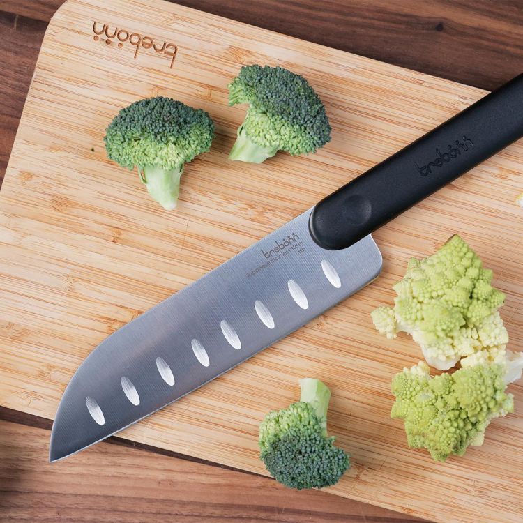 Nóż santoku - Black / Trebonn