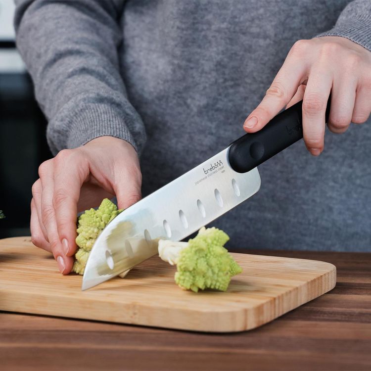 Nóż santoku - Black / Trebonn