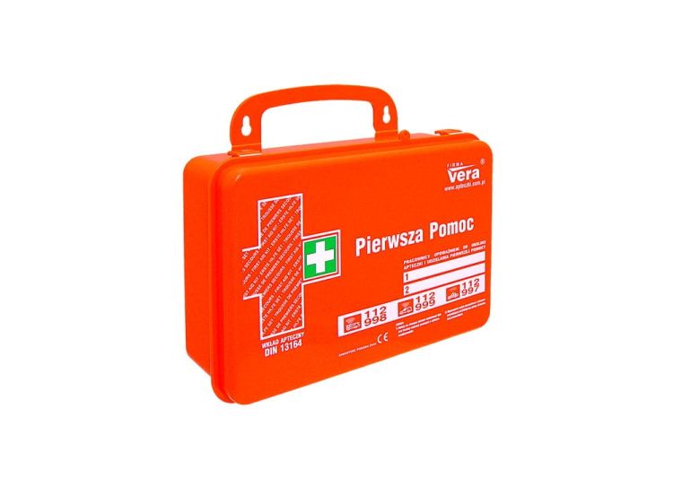 Przemysłowa apteczka pierwszej pomocy TOP 6 13164 w pudełku z tworzywa ABS Vera