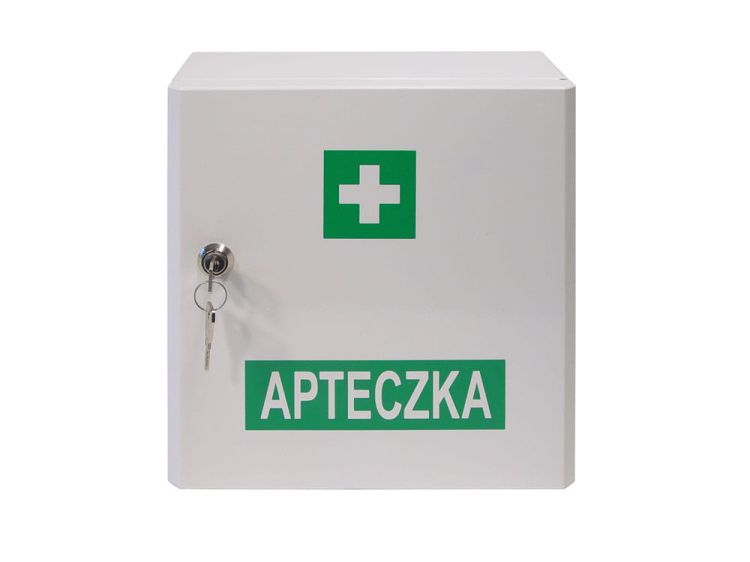 Przemysłowa apteczka pierwszej pomocy VERA 4 13157 w szafce metalowej Vera