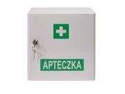 Przemysłowa apteczka pierwszej pomocy VERA 6 w szafce metalowej Vera