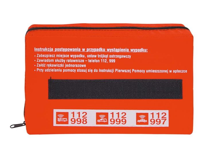 Samochodowy zestaw pierwszej pomocy SUPER CLASSIC w opakowaniu z tkaniny wodoodpornej Vera