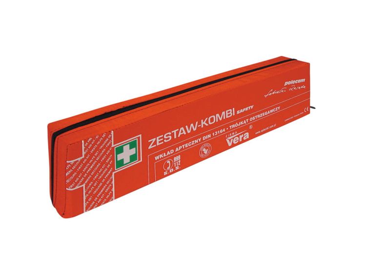 Samochodowy zestaw pierwszej pomocy SAFETY w opakowaniu z tkaniny wodoodpornej Vera
