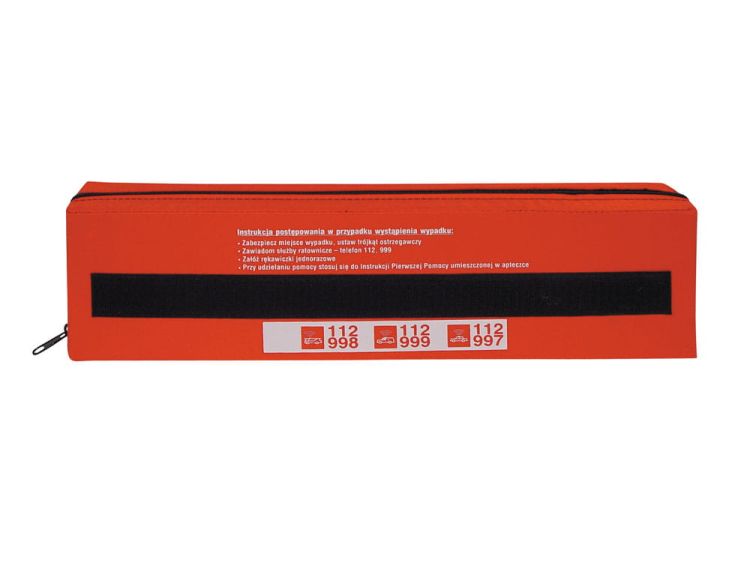 Samochodowy zestaw pierwszej pomocy SUPER SAFETY w opakowaniu z tkaniny wodoodpornej Vera