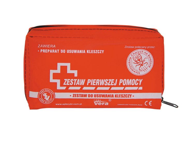 Apteczka / Zestaw przeciwkleszczowy w opakowaniu z tkaniny wodoodpornej Vera