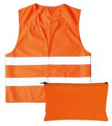 Kamizelka ostrzegawcza z certyfikatem DIN EN 471 w opakowaniu z tkaniny wodoodpornej Vera