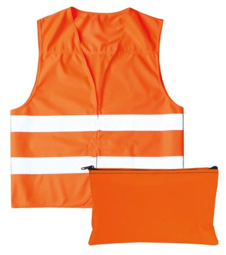 Kamizelka ostrzegawcza z certyfikatem DIN EN 471 w opakowaniu z tkaniny wodoodpornej Vera