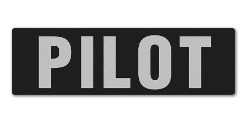 Emblemat PILOT odblaskowy na rzepie 13 x 5 cm