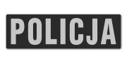 Emblemat POLICJA odblaskowy na rzepie 31 x 10 cm