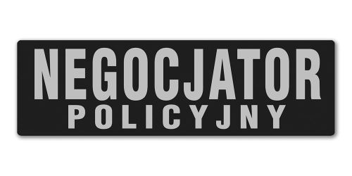 Emblemat NEGOCJATOR POLICYJNY odblaskowy na rzepie 31 x 10 cm
