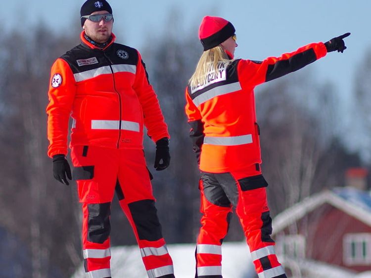 Czapka ratownicza zimowa PARAMEDYK - fluo