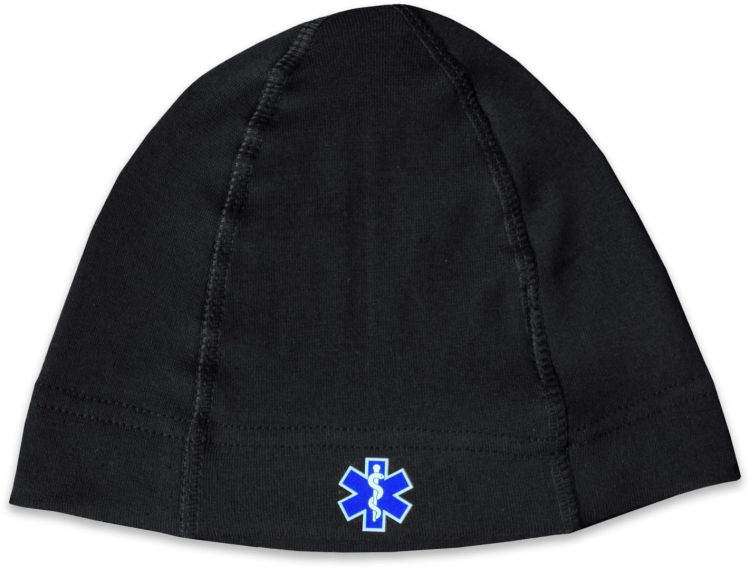 Czapka ratownicza cienka wiosna-jesień PARAMEDYK termoaktywna - czarna