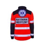 Kurtka ratownicza Softshell PRM-23 FLUO North-Wind z kompletem emblematów odblaskowych na rzep