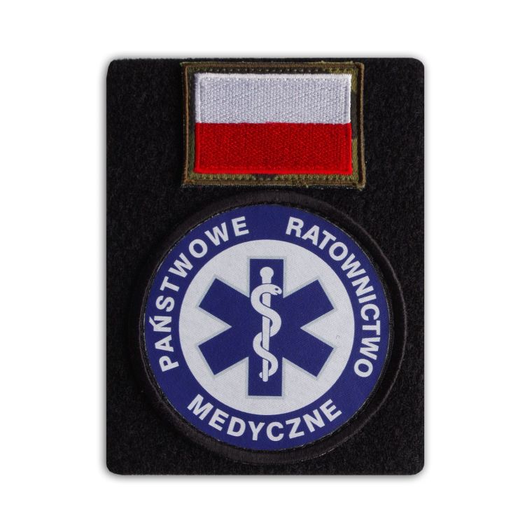 Rzep pętelka na rekaw pod małe emblematy 10 x 13 cm
