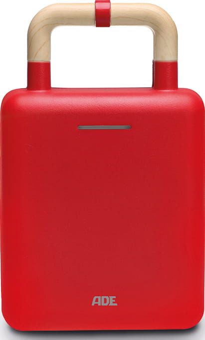 Opiekacz do kanapek gofrownica ADE Kitchen , 14×22,5×9,5 cm, czerwony