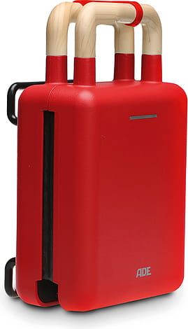 Opiekacz do kanapek gofrownica ADE Kitchen , 14×22,5×9,5 cm, czerwony
