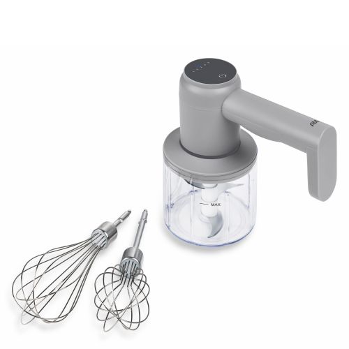Wielofunkcyjny mikser bezprzewodowy ADE, ładowany przez USB, 6×9×16 cm, szary