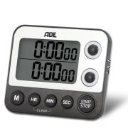 Minutnik elektroniczny ADE Kitchen, 2 pomiary, do 99 godzin, 9×2×8 cm, czarny