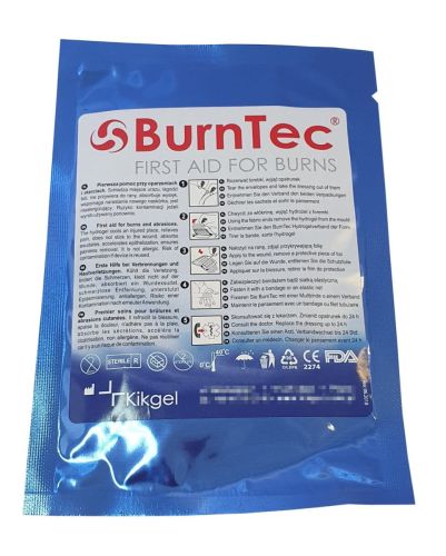 Opatrunek hydrożelowy ratunkowy BurnTec 6x12 cm