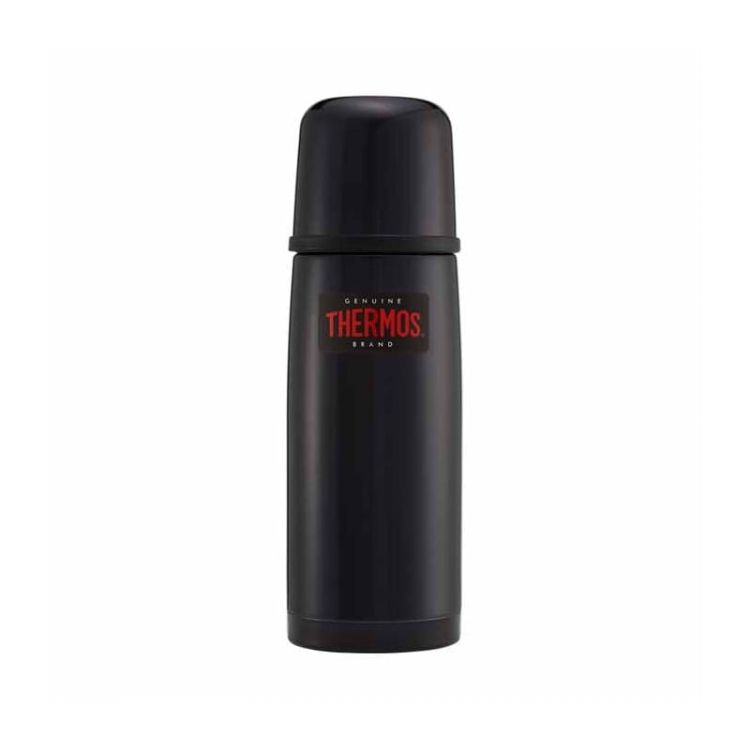 Termos z przyciskiem na nakrętce oraz z kubkiem Thermos 0,35l ciemnoniebieski