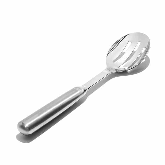 Łyżka cedzakowa do serwowania stalowa, STEEL / OXO