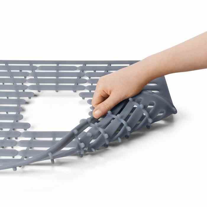 Mata do zlewu 32x41cm  silikon szara GoodGrips / OXO
