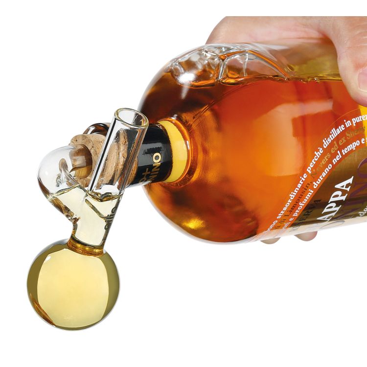 Nalewak z dozownikiem, szkło borokrzemowe/korek, 20 ml Preciso / Cilio