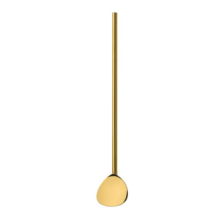 Łyżeczki koktajlowe ze słomką, 6 szt., 20 cm, stal nierdzewna, kolor złoty Coffee Culture / Cilio