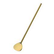 Łyżeczki koktajlowe ze słomką, 6 szt., 20 cm, stal nierdzewna, kolor złoty Coffee Culture / Cilio