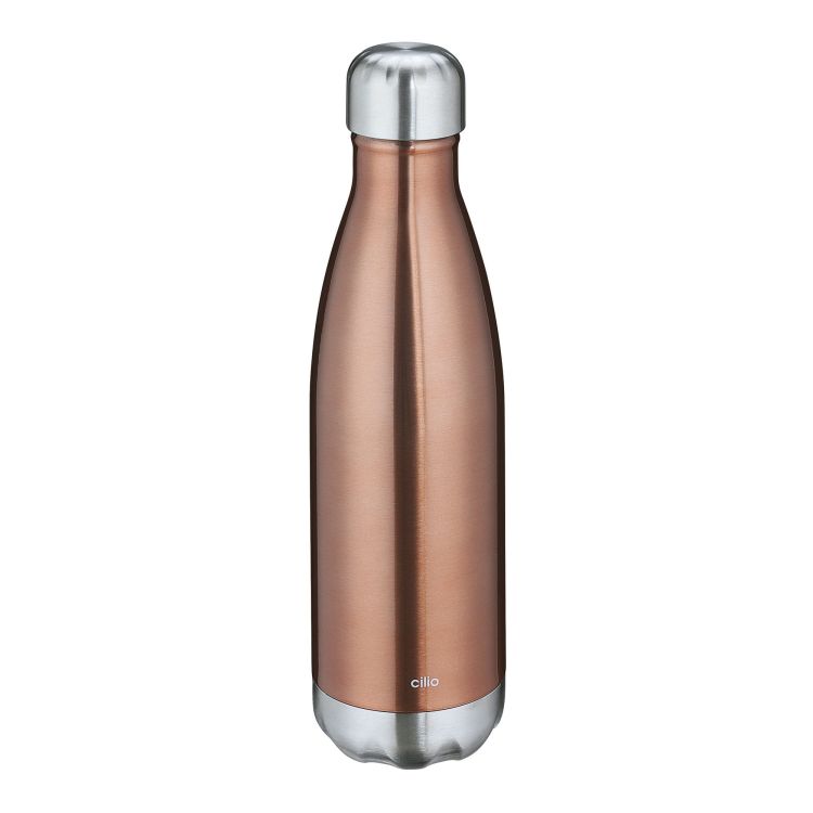Butelka termiczna, stal nierdzewna, kolor miedziany, 0,5 l  / Cilio