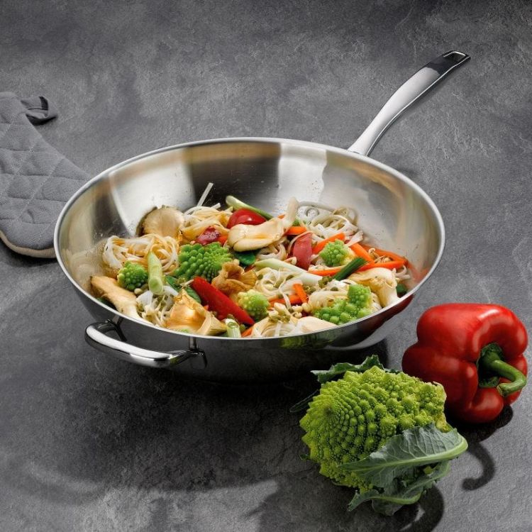 Wok stalowy, śred. 32 x 9,5 cm Flavoria / Kela