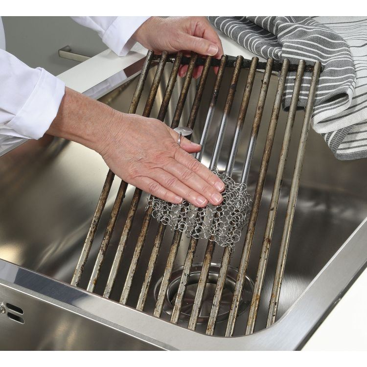 Myjka stalowa, 14 x 12 cm BBQ / Kuchenprofi