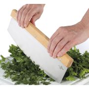 Nóż do pizzy, stal nierdzewna/drewno bukowe, 32 cm  / Kuchenprofi