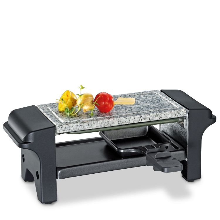 Raclette/grill stołowy, dla 2 osób, 32 x 10 x 11 cm TWIN / Kuchenprofi