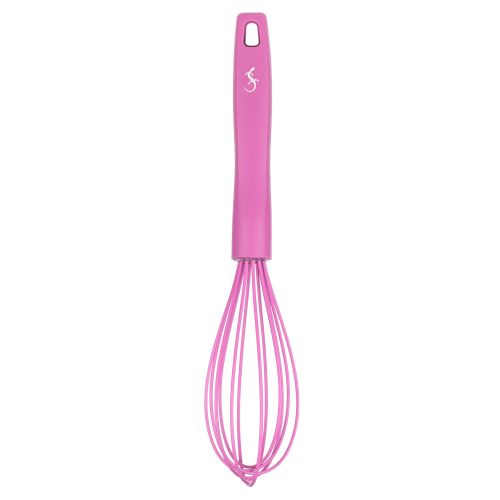 Wąska trzepaczka, silikon, 28 cm, różowa Smart Tools / Lurch