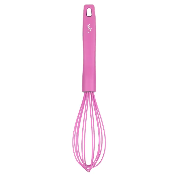 Wąska trzepaczka, silikon, 28 cm, różowa Smart Tools / Lurch