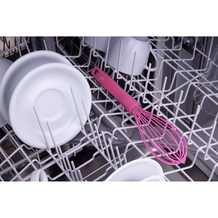 Wąska trzepaczka, silikon, 28 cm, różowa Smart Tools / Lurch