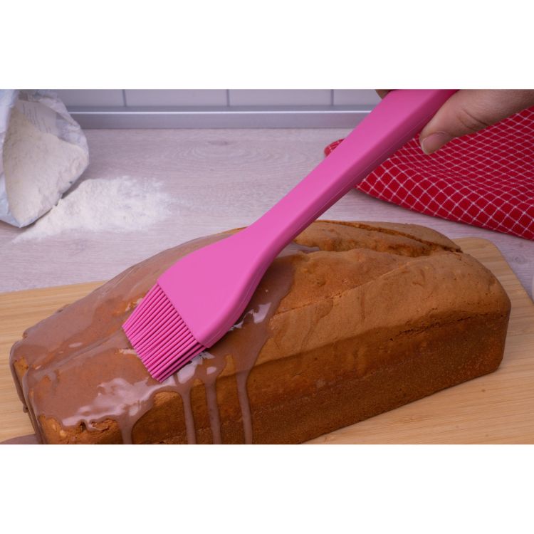 Pędzel do marynaty, silikon, 25,5 cm, różowa Smart Tools / Lurch