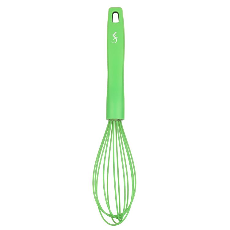 Wąska trzepaczka, silikon, 28 cm, zielona Smart Tools / Lurch