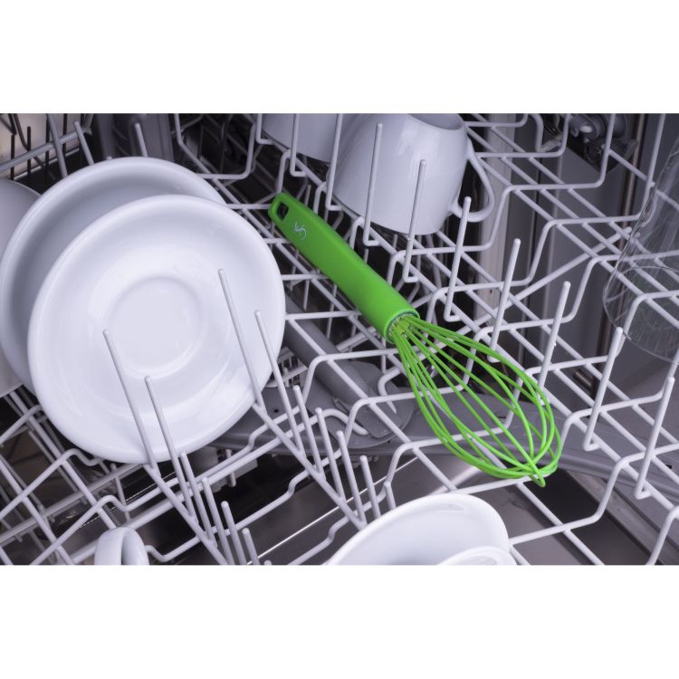 Wąska trzepaczka, silikon, 28 cm, zielona Smart Tools / Lurch