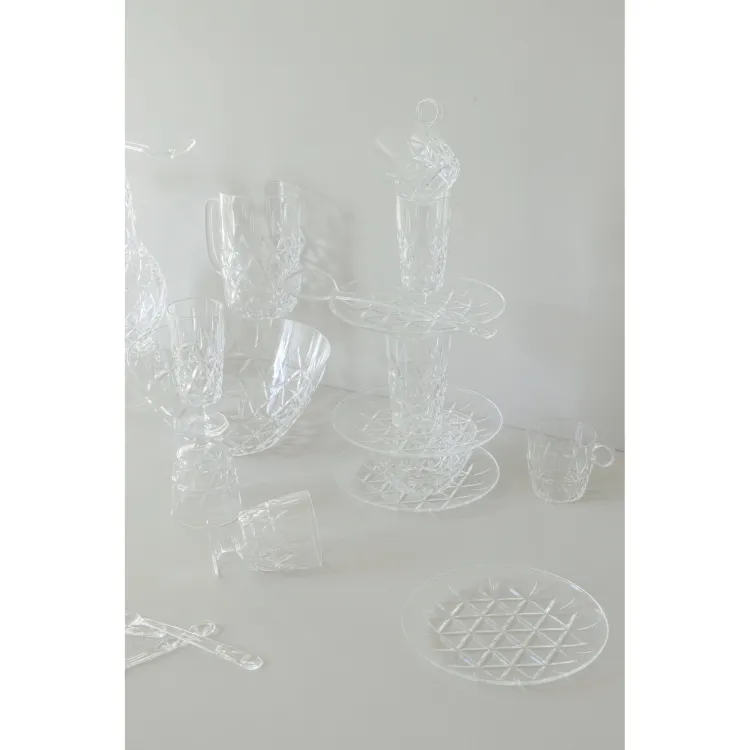Sztućce piknikowe dla 4 os., 12 el., przezroczysty akryl Outdoor Eating / Sagaform