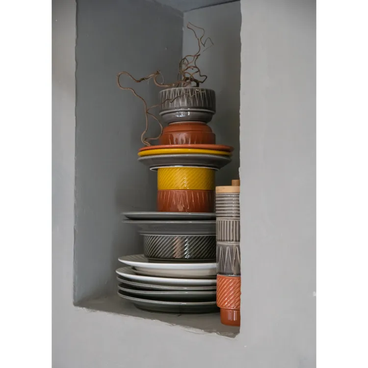 Talerz, biały, ceramika, śred. 27,5 cm Coffee & More / Sagaform